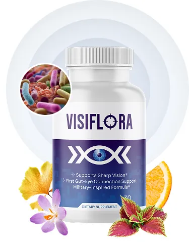 VisiFlora vision support supplement bottle